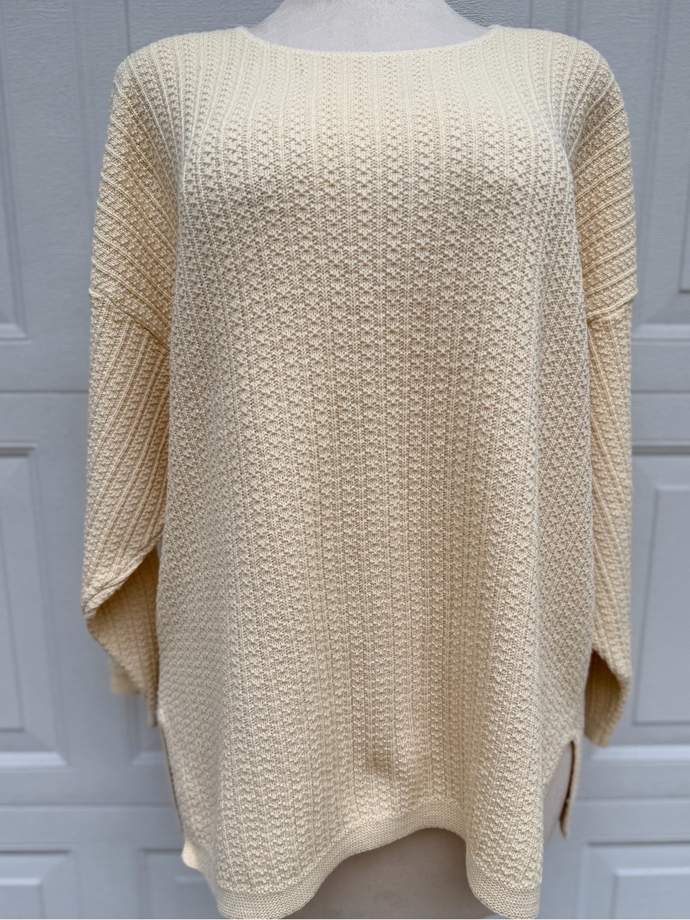 C.C. Hughes 3X Vintage Made in USA Textured Knit Oversized Lagenlook Sweater